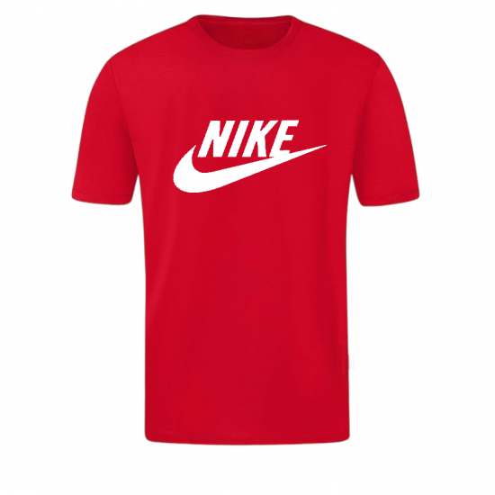 T-SHIRT 100% ΒΑΜΒΑΚΙ ΜΕ LOGO - ΚΟΚΚΙΝΟ- NIKE ΜΕΓΑΛΟ T-SHIRT 100% ΒΑΜΒΑΚΙ ΜΕ LOGO - ΚΟΚΚΙΝΟ- NIKE ΜΕΓΑΛΟ